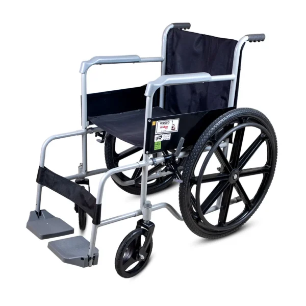 Vissco 9985 Rodeo Veer Mag Wheel Wheelchair with Fixed Handle