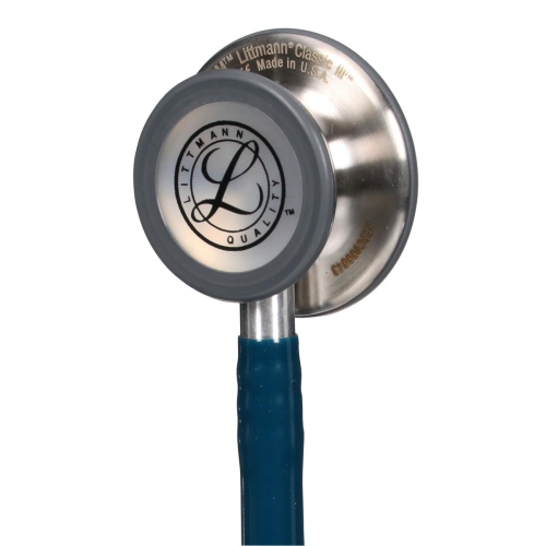 3M Littmann 5623 Classic III Stainless Steel Chestpiece, Caribbean Blue Tube Stethoscope , 27 Inch