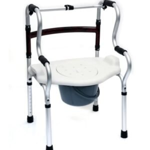 Uphealthy 3-in-1 multipurpose foldable walker, commode, and shower Chair Cum Walker